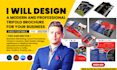 design a modern and professional trifold brochure for your business