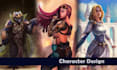 draw professional character design and concept art