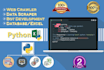 do web and data scraper, web crawler and bot programming