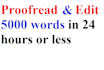 professionally proofread and edit your document