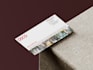 design modern clean custom print ready compliment slip design