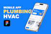 design mobile UI UX for field service, hvac, plumbing apps