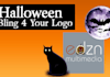 add some Halloween or any holiday bling to your logo