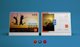 design simple, minimal and professional desk calendar and wall calendar