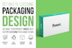 design eye catching packaging design and label