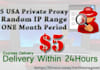 send FIVE usa private proxy