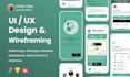 design wireframe, UX UI design for mobile app, web app, website, and software