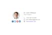 create a professional and elegant HTML email signature