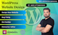 design a wordpress website or fix issues