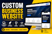 build a modern custom business website for your company