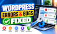 fix wordpress website issues, errors and bugs