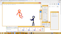 create a stick figure animation