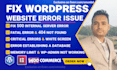 fix 403, 404, 500, 503, critical error, fatal error in wordpress website