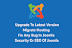 update and migrate your joomla site