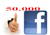 give you 50k Facebook likes to your Wall post