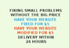 fix or modify your website