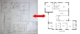 make 2d drawings and floor plans from sketches of your hand
