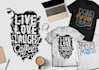 create unique hand lettering and typography tshirt design