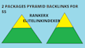 give you 2 packages backlink pyramid with Rankerx