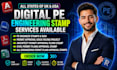 digital stamps USA architect or engineering plans for permit approval
