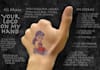 draw your logo on my hand and give you thumbs up
