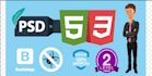 create a custom HTML website with responsive design