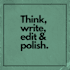 proofread and edit your writing pieces