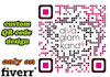 create 1 Custom QR code for one website url or business contact with logo
