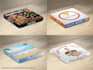 design a pizza box and product packaging