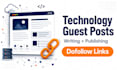 write and publish technology blog guest post with SEO backlink services