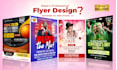 design a professional flyer, poster for business, event fast