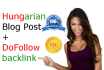 write Hungarian blog posts and give you backlinks