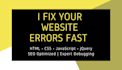 fix your website errors fast, expert debugging