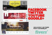 design crazy Banner Youtube, Facebook, Google or Twitter Cover