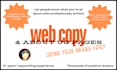 write your web copy, about us page or company bio