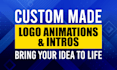 custom logo animation, intro videos and other animation