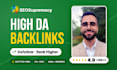 seo backlinks high da quality dofollow link building google ranking