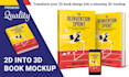 create a beautiful 3d book cover mockup for your book