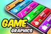 design game graphics and ui design for you