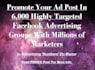 expose and promote your link on facebook among huge audience