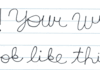 write anything in beautiful cursive for you