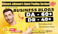 do guest post on da60 business blog