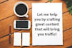 write and promote a blog for your site