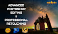 do advanced photoshop editing and  professional retouching