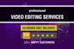 do professional video editing and post production