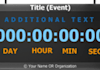 create a customized flash event countdown and count up timer