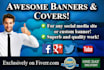 design AWESOME banners, Facebook covers