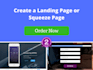 create a landing page or squeeze page