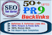 manually  50 PR9 to Pr4  Safe SEO High Pr Backlinks 2015