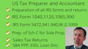 prepare US tax form 1040 1120 990 f1065 5472